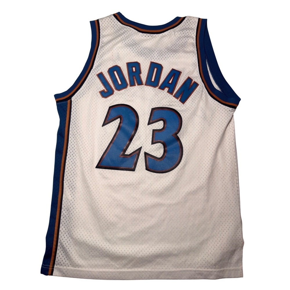 Vintage Nike Michael Jordan Washington Wizards Jersey 23 White Mens Medium